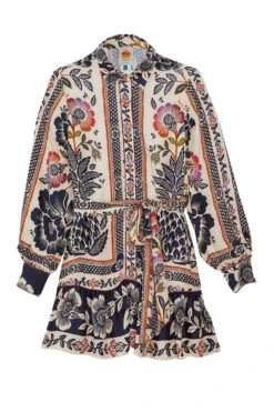 Farm Rio Romantic Garden Lenzing™ Ecovero™ Viscose Mini Dress -Colorful Wear Store 301785 05 1