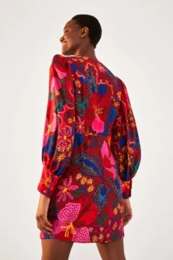 Farm Rio Red Wild Life Mini Dress -Colorful Wear Store 301790 05 1