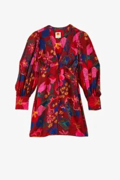 Farm Rio Red Wild Life Mini Dress -Colorful Wear Store 301790 06