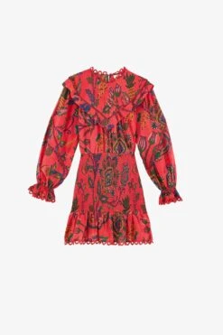 Farm Rio Red Sunset Tapestry Mini Dress -Colorful Wear Store 301793 06 5d70d3a7 348b 48ae a788 99ca6a882028