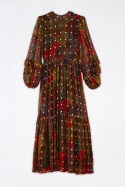 Farm Rio Black Rainforest Maxi Dress -Colorful Wear Store 301812 04