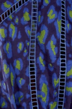 Farm Rio Blue Leopard Pop Blouse 10 Farm Rio Blue Leopard Pop Blouse -Colorful Wear Store 301831 05