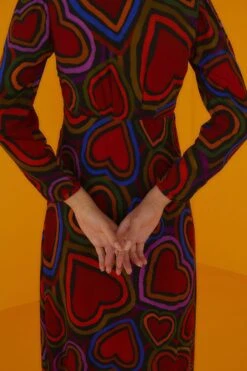 Farm Rio Rainbow Wild Hearts Maxi Dress -Colorful Wear Store 301861 03