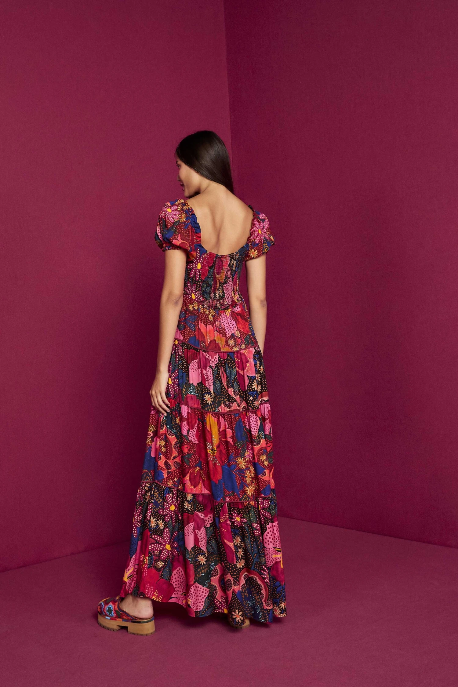 Farm Rio Mixed Wild Life Lenzing™ Ecovero™ Viscose Maxi Dress 5 Farm Rio Mixed Wild Life Lenzing™ Ecovero™ Viscose Maxi Dress - Image 5