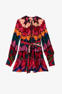 Farm Rio Full Of Hearts Mini Dress -Colorful Wear Store 301905 06