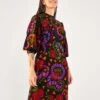Farm Rio Black Jungle Fruits Midi Dress