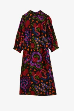 Farm Rio Black Jungle Fruits Midi Dress 11 Farm Rio Black Jungle Fruits Midi Dress -Colorful Wear Store 301928 06