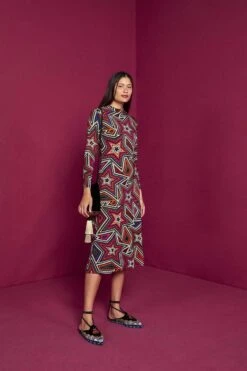 Farm Rio Mystic Trip Lenzing™ Ecovero™ Jersey Dress 9 Farm Rio Mystic Trip Lenzing™ Ecovero™ Jersey Dress -Colorful Wear Store 301939 04