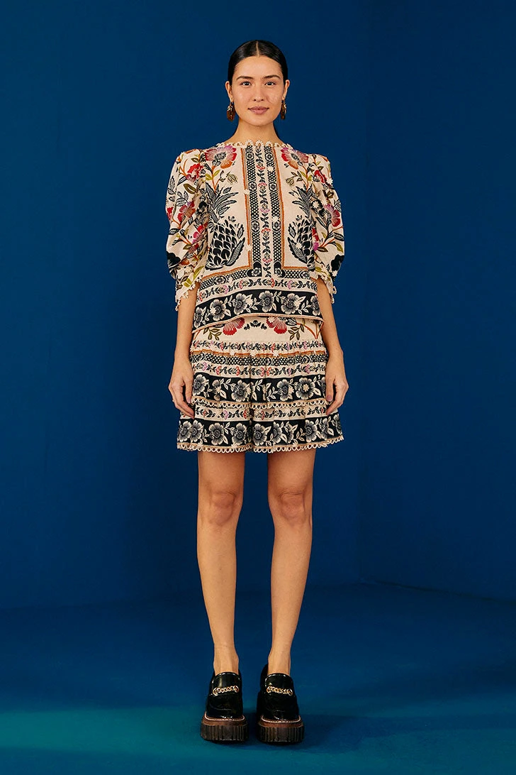 Farm Rio Romantic Garden Mini Skirt 4 Farm Rio Romantic Garden Mini Skirt - Image 4