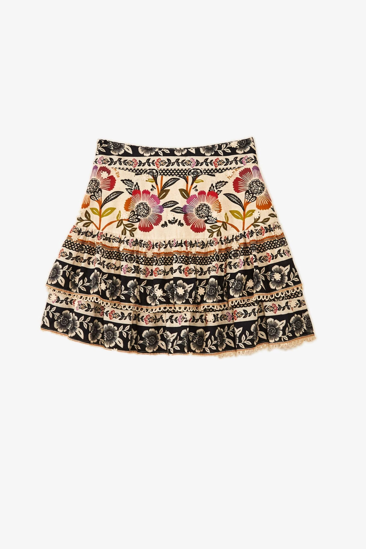 Farm Rio Romantic Garden Mini Skirt 5 Farm Rio Romantic Garden Mini Skirt - Image 5