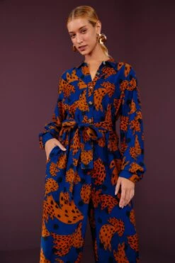 Farm Rio Navy Bananica Jumpsuit -Colorful Wear Store 301972 02