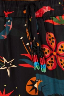 Farm Rio Black Cerrado Sky Pants 10 Farm Rio Black Cerrado Sky Pants -Colorful Wear Store 301994 06