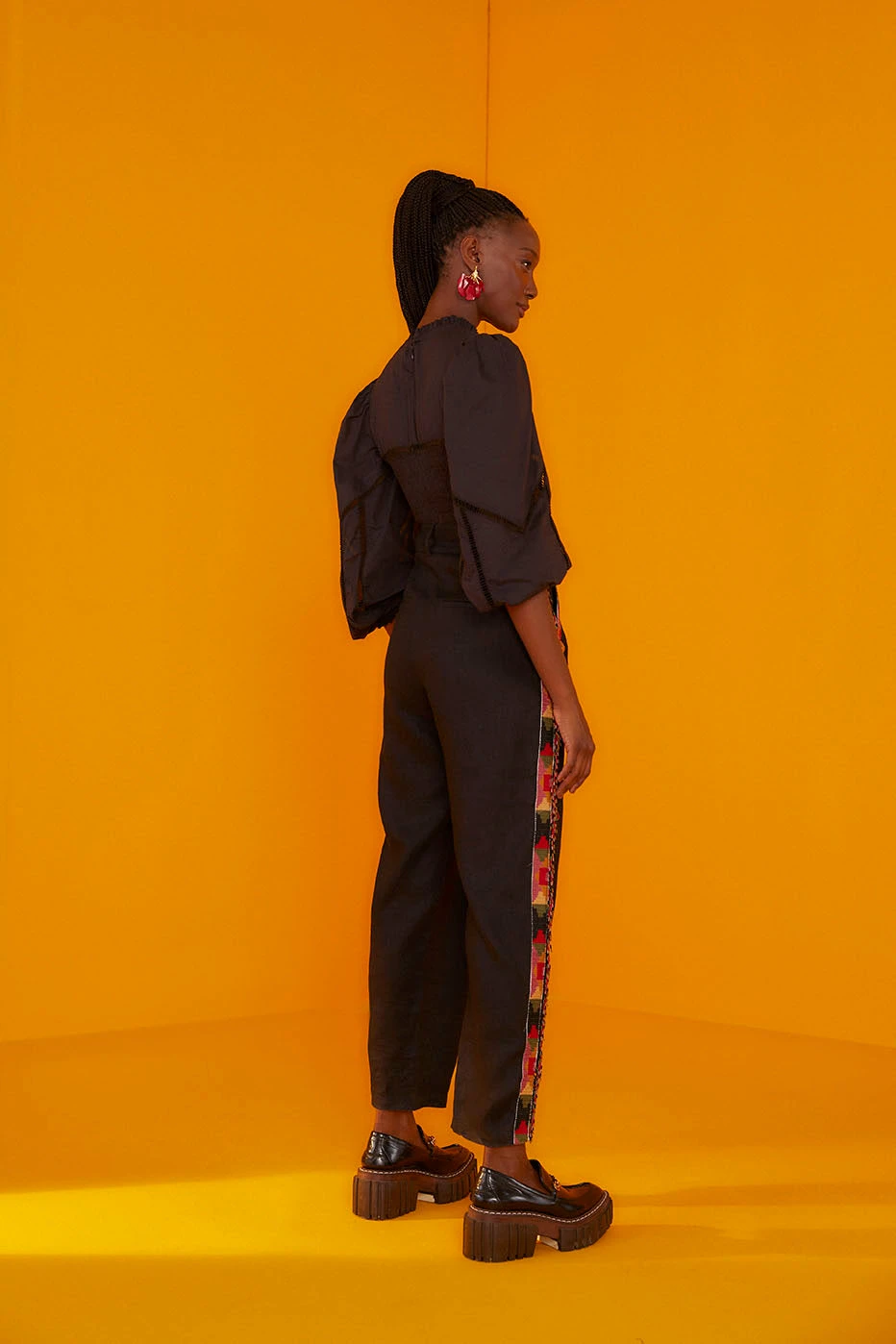 Farm Rio Black Lace Blouse 2 Farm Rio Black Lace Blouse - Image 2