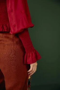 Farm Rio Burgundy 3D Hearts Blouse 8 Farm Rio Burgundy 3D Hearts Blouse -Colorful Wear Store 302015 04