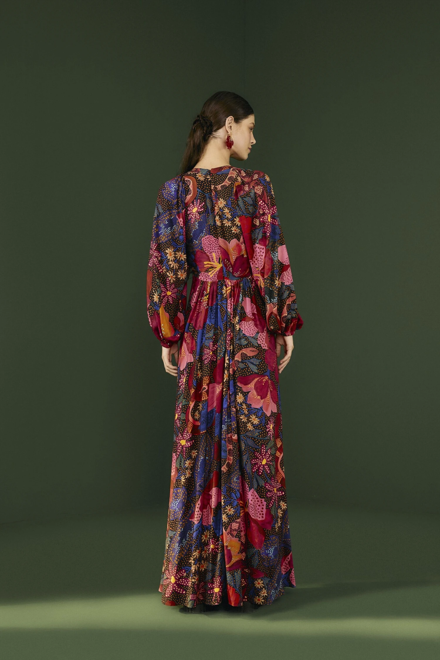 Farm Rio Black Wild Life Lenzing™ Ecovero™ Viscose Maxi Dress 3 Farm Rio Black Wild Life Lenzing™ Ecovero™ Viscose Maxi Dress - Image 3