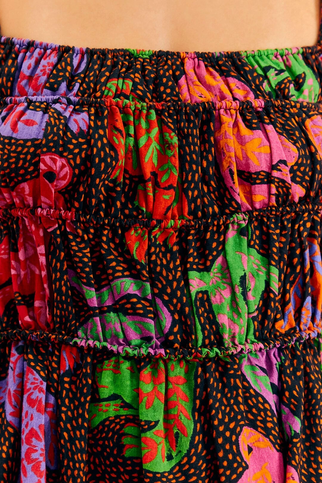 Farm Rio Black Wild Leopards Mini Dress 4 Farm Rio Black Wild Leopards Mini Dress - Image 4