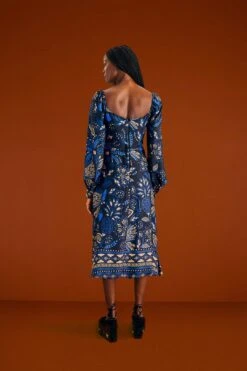 Farm Rio Black Macaw Forest Midi Dress 9 Farm Rio Black Macaw Forest Midi Dress -Colorful Wear Store 303774 04