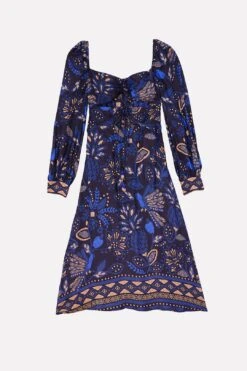 Farm Rio Black Macaw Forest Midi Dress 11 Farm Rio Black Macaw Forest Midi Dress -Colorful Wear Store 303774 06