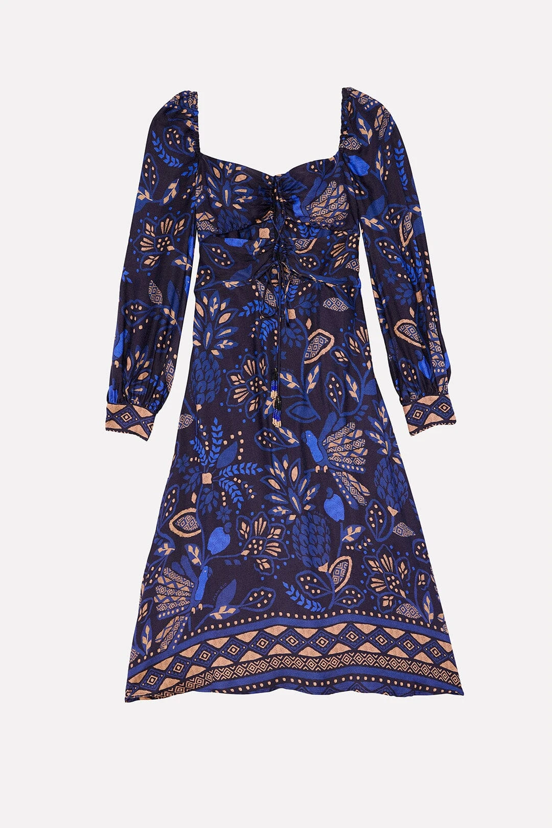 Farm Rio Black Macaw Forest Midi Dress 6 Farm Rio Black Macaw Forest Midi Dress - Image 6