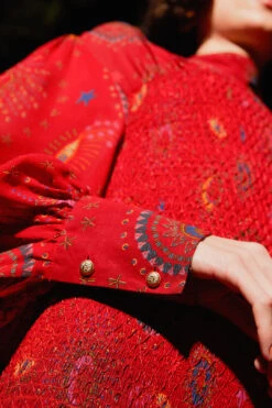 Farm Rio Red Mystic Night Midi Dress 11 Farm Rio Red Mystic Night Midi Dress -Colorful Wear Store 303778 06