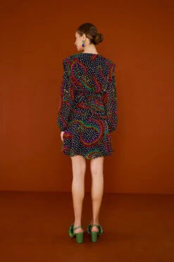 Farm Rio Rainbow Oxen Mini Dress 8 Farm Rio Rainbow Oxen Mini Dress -Colorful Wear Store 303807 04