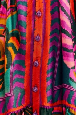 Farm Rio Graphic Foliage Lenzing™ Ecovero™ Viscose Mini Dress -Colorful Wear Store 303810 05