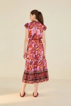 Farm Rio Sweet Floral Midi Dress -Colorful Wear Store 303821 02