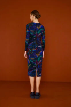 Farm Rio Amazonia Night Lenzing™ Ecovero™ Viscose Midi Dress -Colorful Wear Store 303850 03
