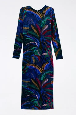 Farm Rio Amazonia Night Lenzing™ Ecovero™ Viscose Midi Dress -Colorful Wear Store 303850 05