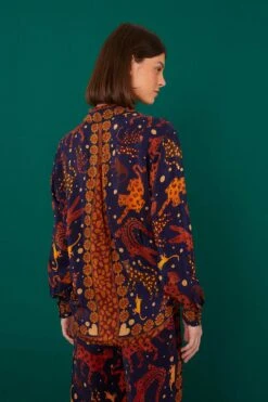 Farm Rio Navy Animal Sky Shirt -Colorful Wear Store 303857 03