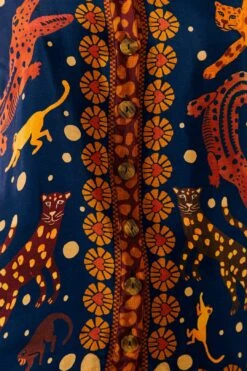 Farm Rio Navy Animal Sky Shirt -Colorful Wear Store 303857 04