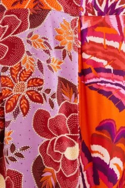 Farm Rio Lilac Mixed Prints Shirt -Colorful Wear Store 303859 04