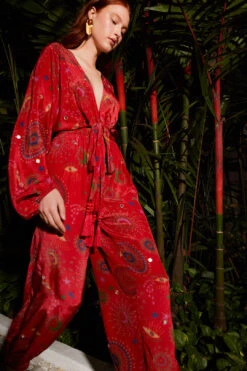 Farm Rio Red Mystic Night Jumpsuit -Colorful Wear Store 303866 03