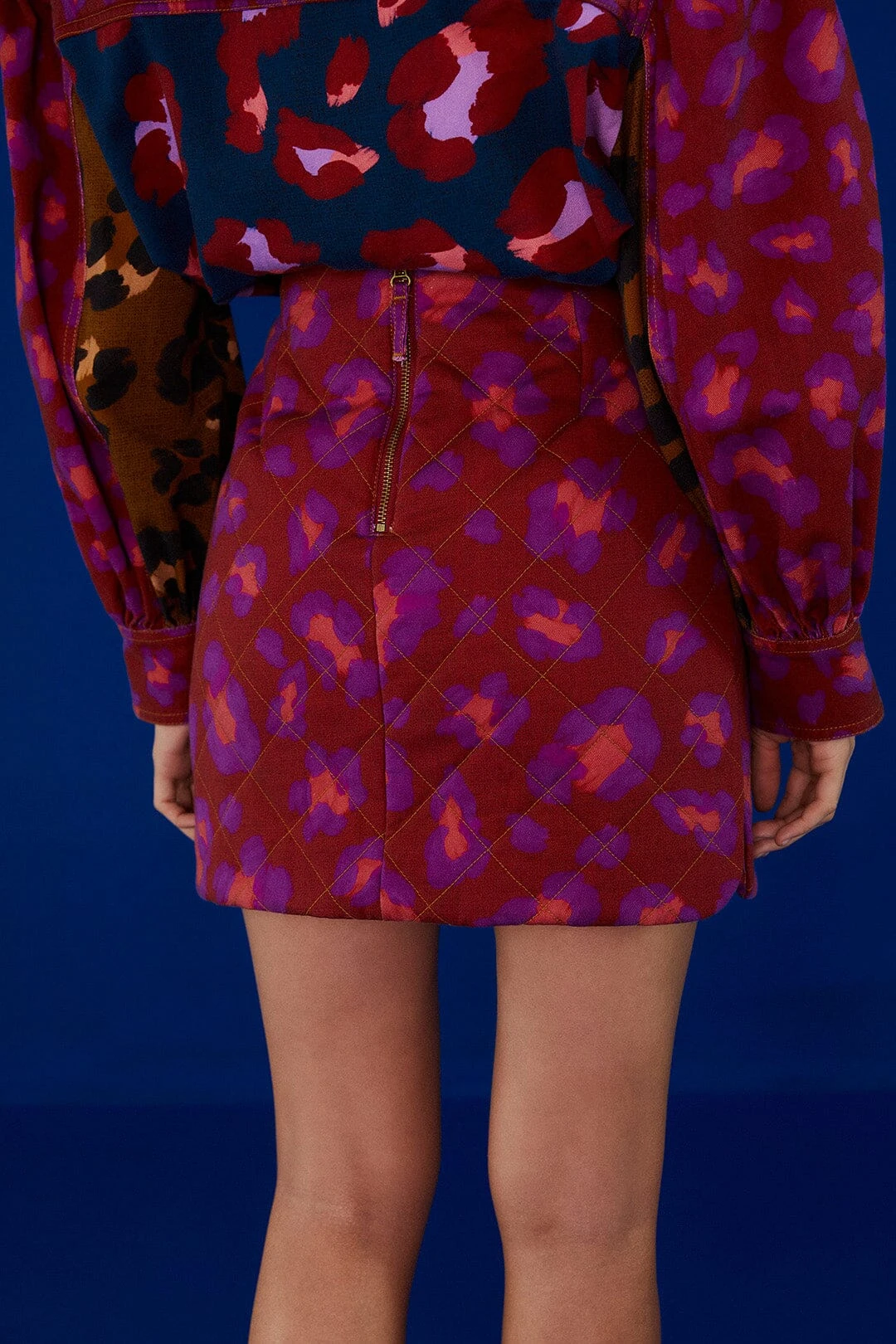 Farm Rio Mixed Leopards Mini Skirt 2 Farm Rio Mixed Leopards Mini Skirt - Image 2