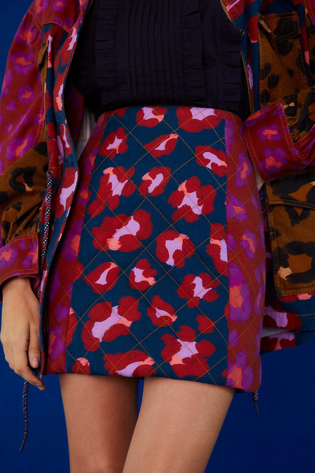 Farm Rio Mixed Leopards Mini Skirt 4 Farm Rio Mixed Leopards Mini Skirt - Image 4