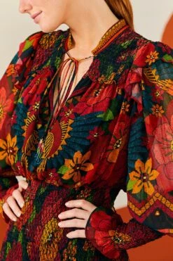 Farm Rio Macaw Ballet Ainika Maxi Dress -Colorful Wear Store 303894 03