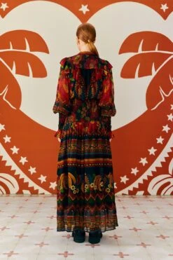 Farm Rio Macaw Ballet Ainika Maxi Dress -Colorful Wear Store 303894 04
