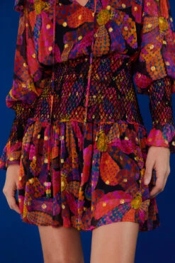 Farm Rio Black Heart Daisy Mini Dress -Colorful Wear Store 303895 03