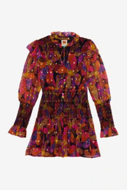 Farm Rio Black Heart Daisy Mini Dress -Colorful Wear Store 303895 07