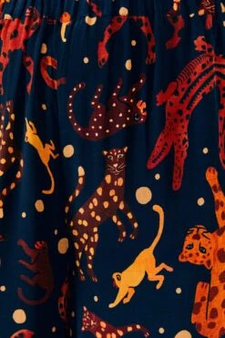 Farm Rio Navy Animal Sky Pants -Colorful Wear Store 303899 05