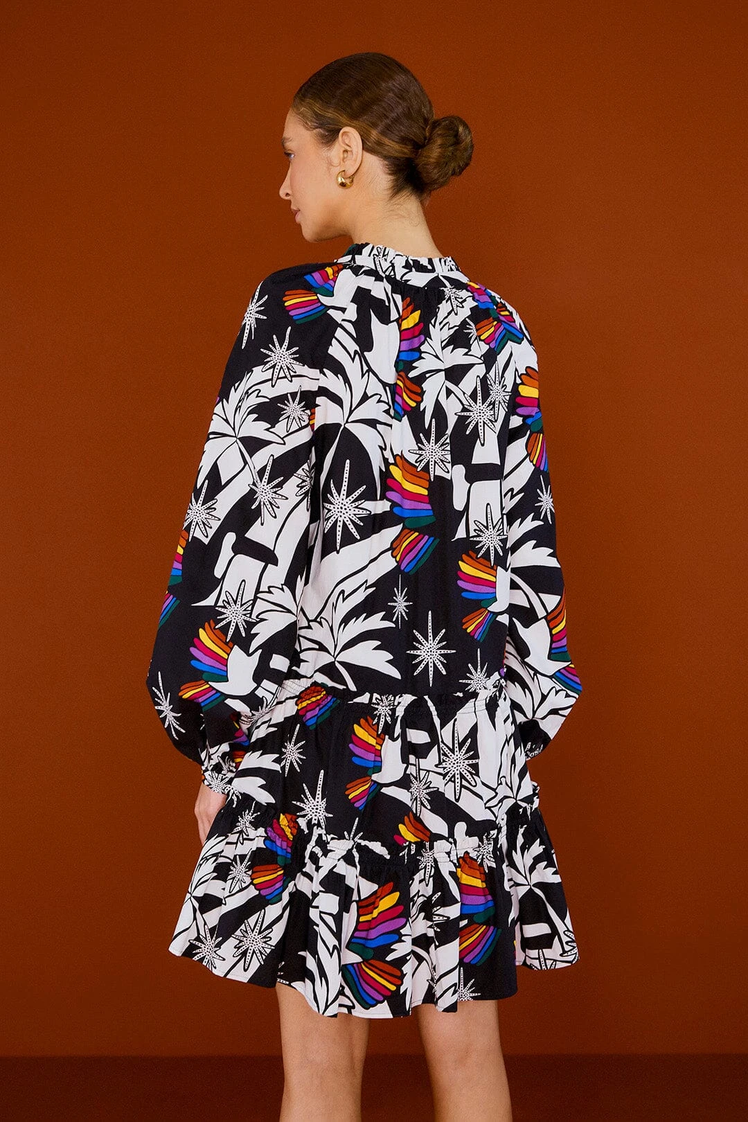 Farm Rio Toucans Wave Organic Cotton Mini Dress 2 Farm Rio Toucans Wave Organic Cotton Mini Dress - Image 2