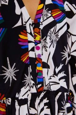 Farm Rio Toucans Wave Organic Cotton Mini Dress 8 Farm Rio Toucans Wave Organic Cotton Mini Dress -Colorful Wear Store 303908 04