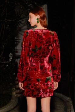 Farm Rio Red Shiny Flowers Mini Dress -Colorful Wear Store 303911 04 536a690c 08b9 4b0e 9323 2ca3f1891564