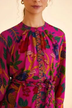 Farm Rio Pink Sweet Forest Mini Dress -Colorful Wear Store 303913 03