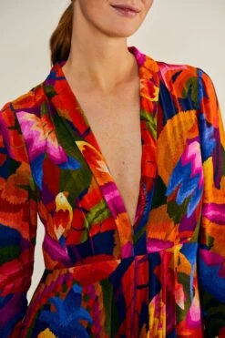 Farm Rio Rainbow Forest Maxi Dress -Colorful Wear Store 303925 03