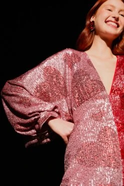 Farm Rio Hearts Sequin Midi Dress 9 Farm Rio Hearts Sequin Midi Dress -Colorful Wear Store 303943 03