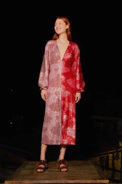 Farm Rio Hearts Sequin Midi Dress 7 Farm Rio Hearts Sequin Midi Dress -Colorful Wear Store 303943 04