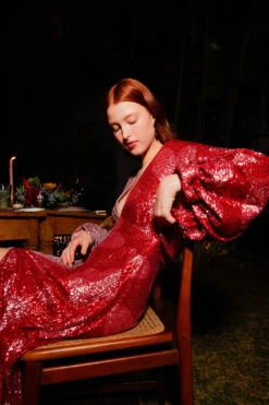 Farm Rio Hearts Sequin Midi Dress 8 Farm Rio Hearts Sequin Midi Dress -Colorful Wear Store 303943 05