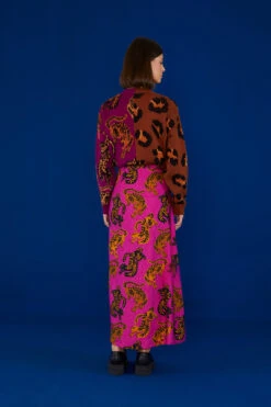 Farm Rio Pink Wild Leopards Lenzing™ Ecovero™ Viscose Maxi Skirt 6 Farm Rio Pink Wild Leopards Lenzing™ Ecovero™ Viscose Maxi Skirt -Colorful Wear Store 303949 03