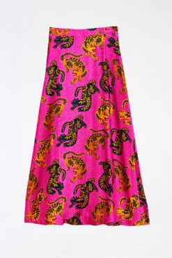 Farm Rio Pink Wild Leopards Lenzing™ Ecovero™ Viscose Maxi Skirt 7 Farm Rio Pink Wild Leopards Lenzing™ Ecovero™ Viscose Maxi Skirt -Colorful Wear Store 303949 04
